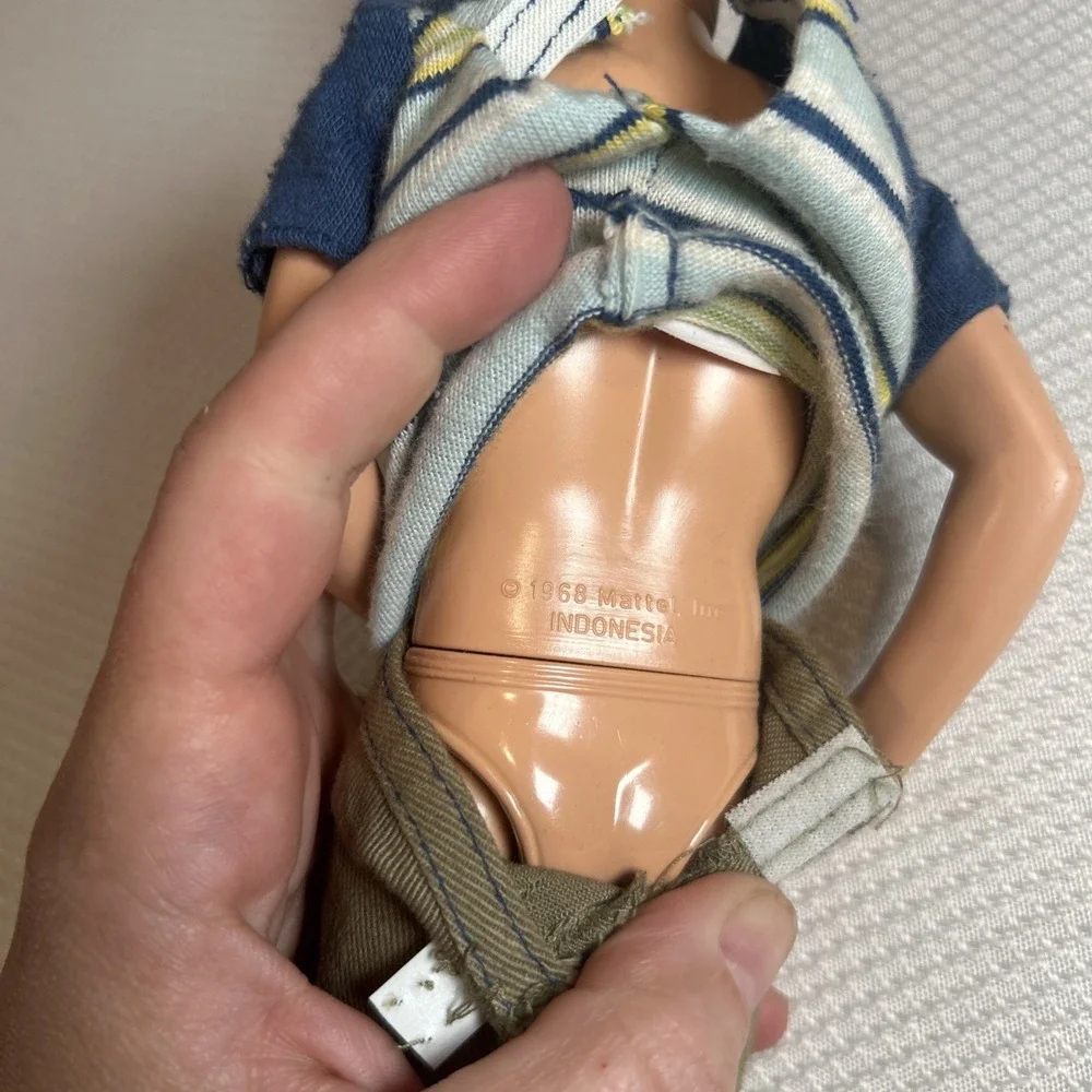 Ken Doll Barbie Real Hair Twist Body 1966 Body 1997 Head Indonesia